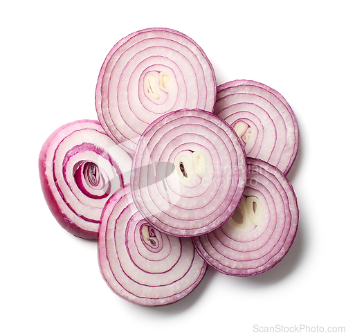 Image of sliced red onion