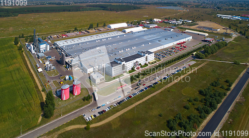 Image of Velyka Dymerka, Ukraine - April 30, 2018: Coca-Cola bottling plant in Velyka Dymerka, Ukraine. Coca Cola is an American multinational food, snack and beverage corporation