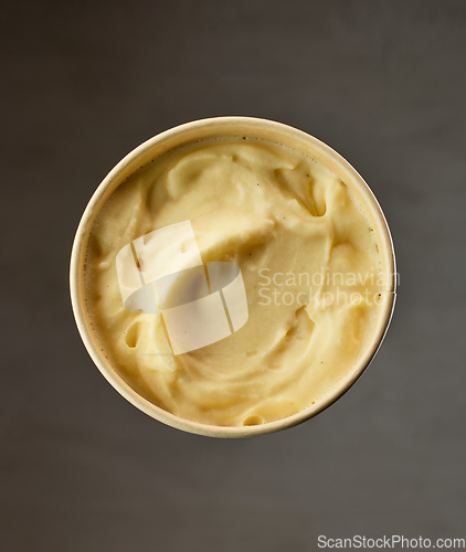 Image of homemade vanilla ice cream