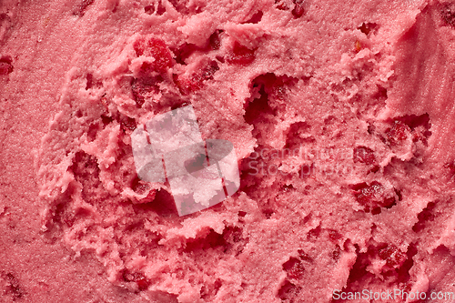 Image of raspberry sorbet texture