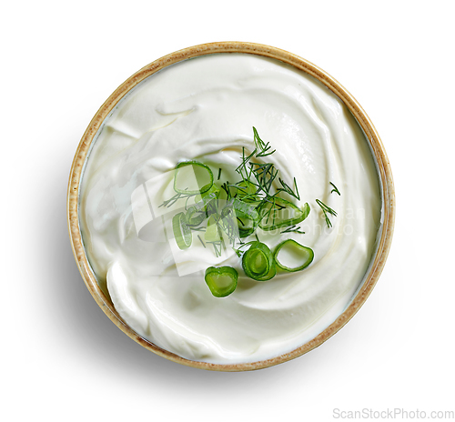 Image of bowl of sour cream or greek yogurt