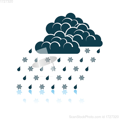 Image of Rain With Snow Icon