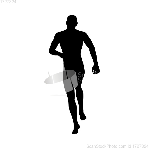 Image of Standing Pose Man Silhouette