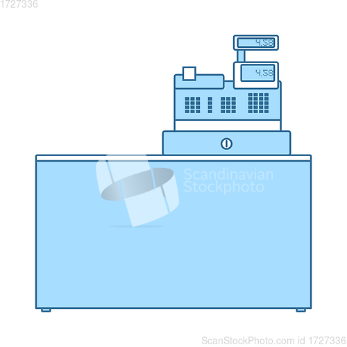 Image of Supermarket Store Counter Desk Icon