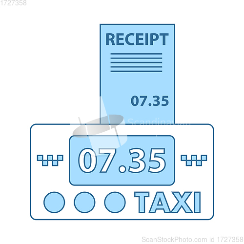 Image of Taxi Meter With Receipt Icon