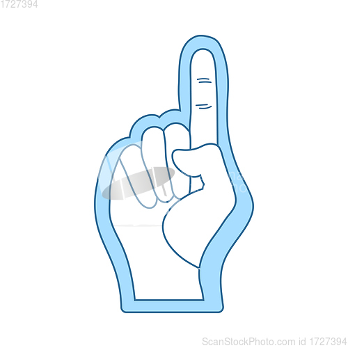 Image of American Football Foam Finger Icon