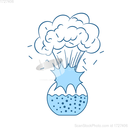 Image of Icon Explosion Of Chemistry Flask