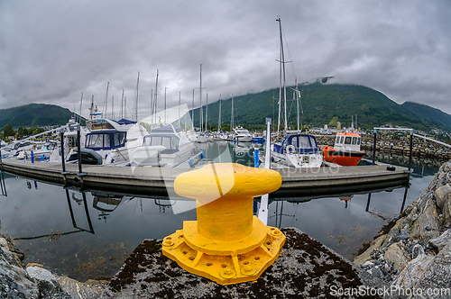 Image of boats in the harbor