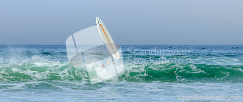 Image of surfing on the sea