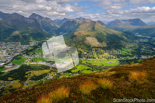 Image of landscape with mountains