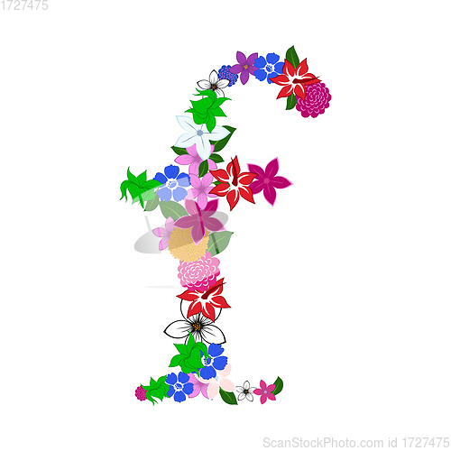 Image of Floral Alphabet Letter