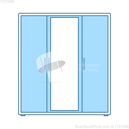 Image of Wardrobe With Mirror Icon