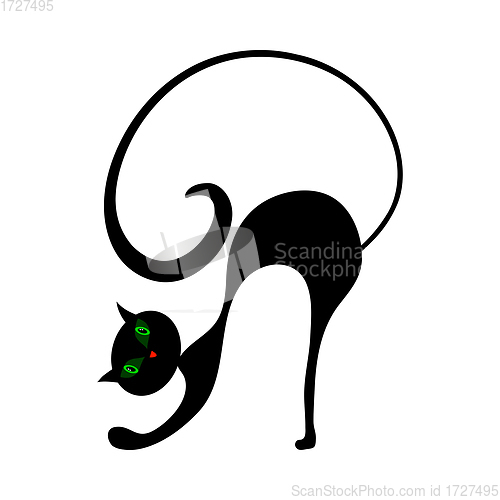 Image of Halloween black cat