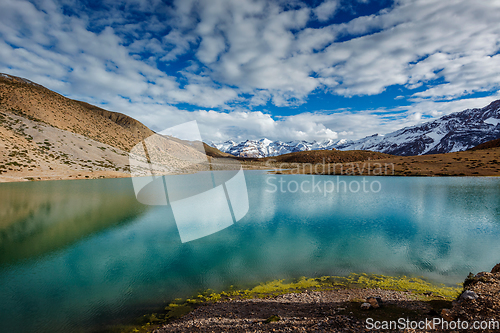 Image of Dhankar lake in Himalayas
