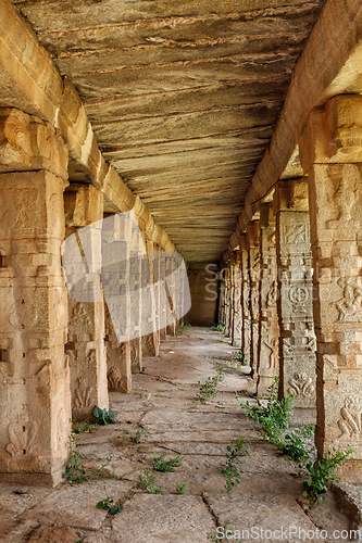 Image of Achyutaraya Temple ruins in Hampi, Karnataka, India