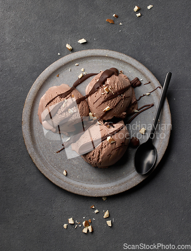 Image of chocolate ice cream