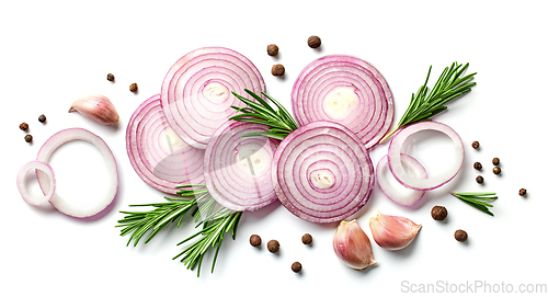 Image of red onions and spices