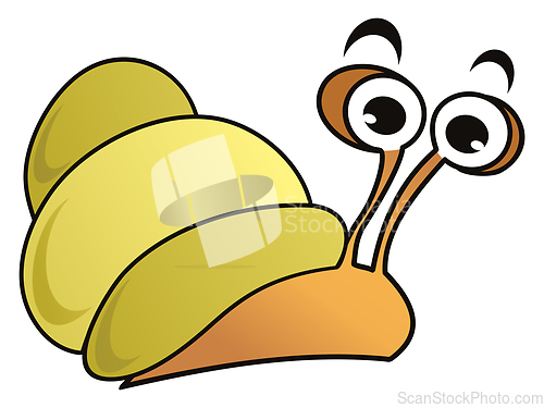 Image of Friendly cartoon snail