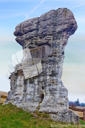 Image of Rock formation Devil's Rock in Poland