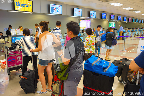 Image of People check-in counter airport Thailand