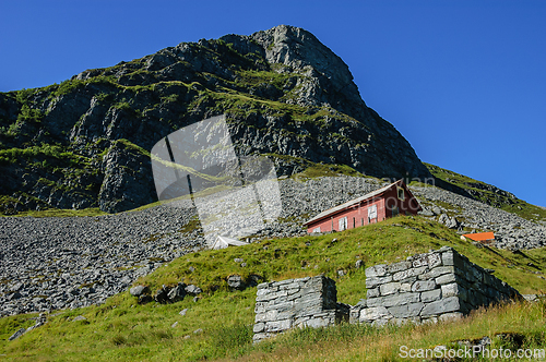 Image of old house house on the mountain