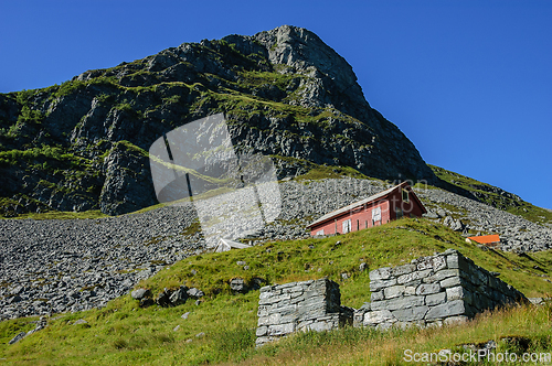 Image of old house house on the mountain