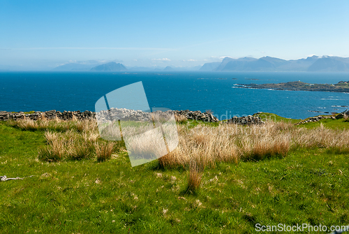 Image of view of the sea from the mountain