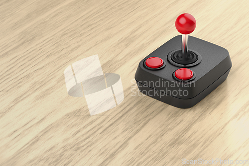 Image of Black retro joystick