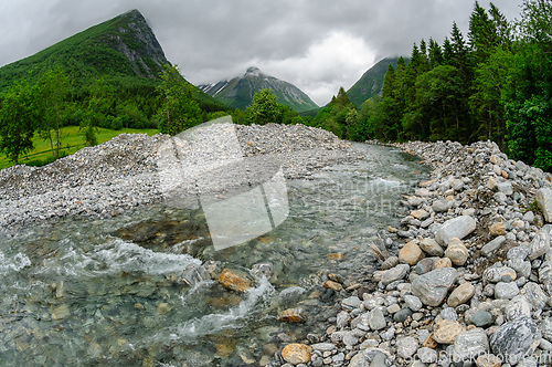 Image of river and stones