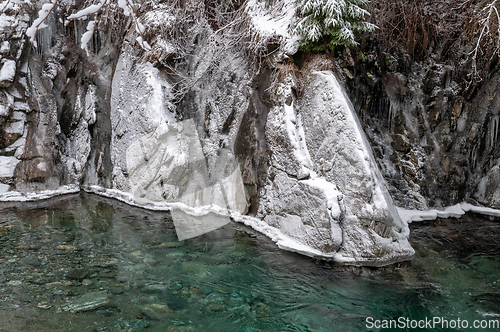 Image of river and ice