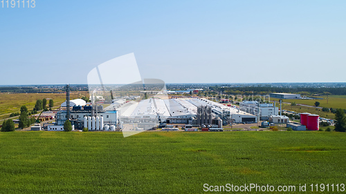 Image of Velyka Dymerka, Ukraine - April 30, 2018: Coca-Cola bottling plant in Velyka Dymerka, Ukraine. Coca Cola is an American multinational food, snack and beverage corporation