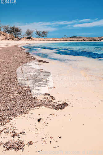 Image of sand beach in Madagascar, Antsiranana, Diego Suarez