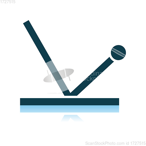 Image of Cricket Ball Trajectory Icon