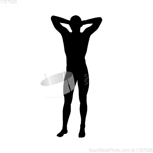 Image of Standing Pose Man Silhouette