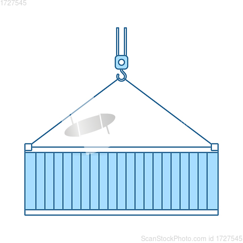 Image of Crane Hook Lifting Container