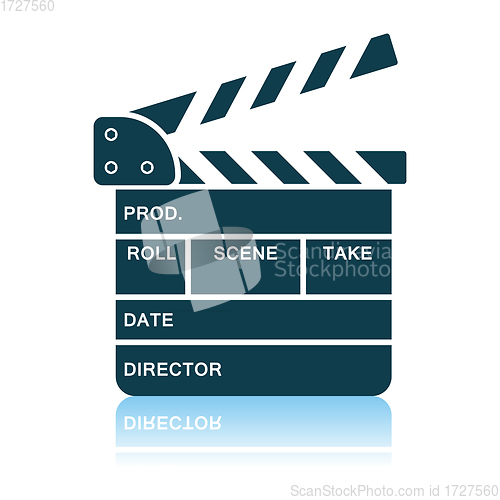 Image of Movie Clap Board Icon