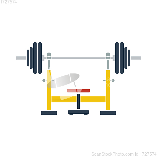 Image of Icon Of Bench With Barbell