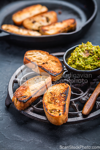 Image of Fried bread - savory French toast with avocado spread 