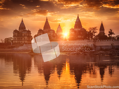 Image of Royal cenotaphs of Orchha, Madhya Pradesh, India