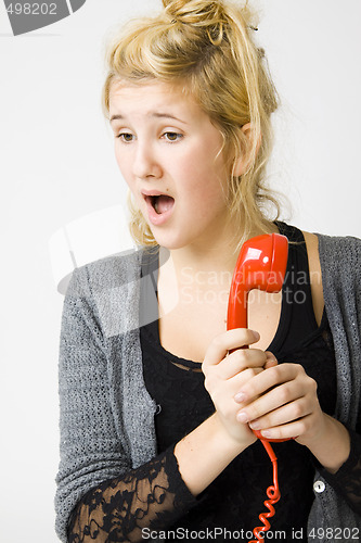 Image of red telephone