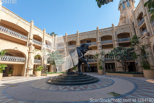 Image of elephant in Sun City, Lost City in South Africa