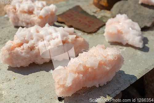 Image of salt mineral crystal in Namibia