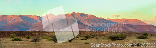 Image of sunrise in Brandberg Mountain, Namibia, Africa
