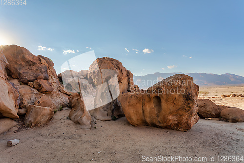 Image of Elephant rock, Brandberg mountain. Namibia