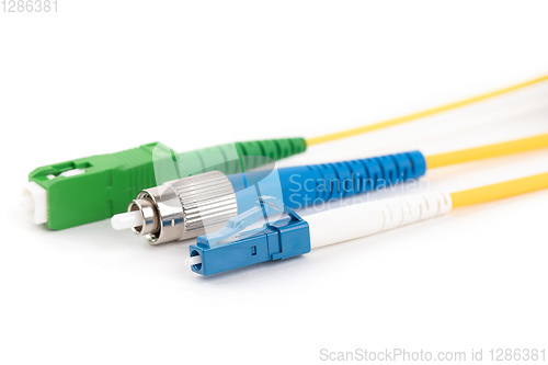 Image of fiber optic single mode connectors