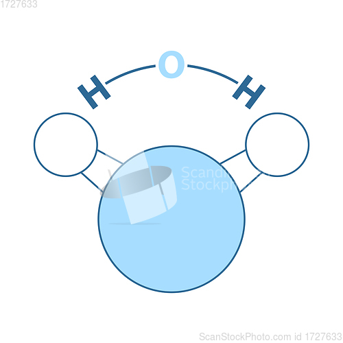 Image of Icon Of Chemical Molecule Water