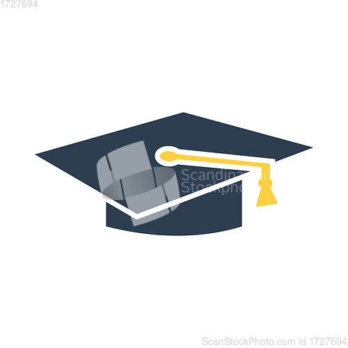 Image of Icon Of Graduation Cap In Ui Colors