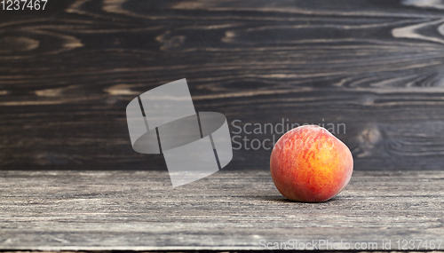 Image of one ripe peach