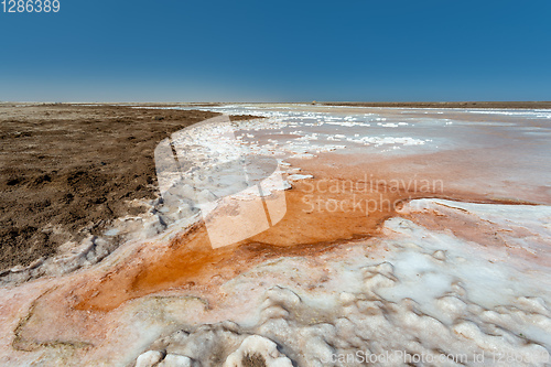 Image of salt mineral mining in Namibia