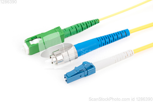 Image of fiber optic single mode connectors
